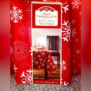 Holiday Time Peva Tablecloth